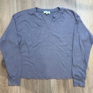 Michael Stars - Light Purple V Neck Long Sleeve